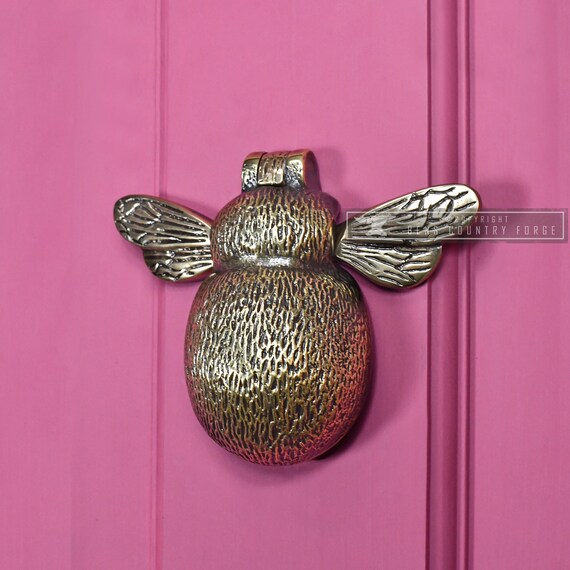 Forge Antique Brass Bumblebee Door Knocker Etsy