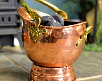 Copper Coal Bucket - Various Sizes