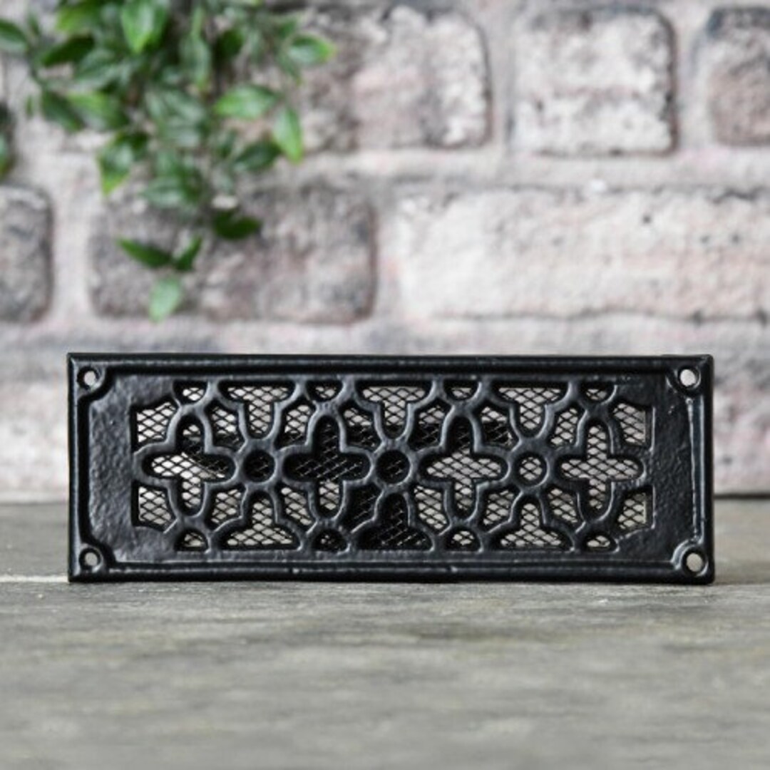 Cast Iron Flat Air Brick Cover 9 X 3.25 With Mesh Etsy UK