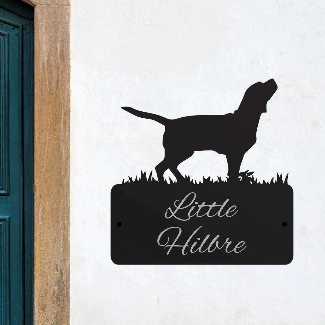 Personalised Beagle House Name Sign/ Dog Owners/ Dog Lovers Beagle Gift ...