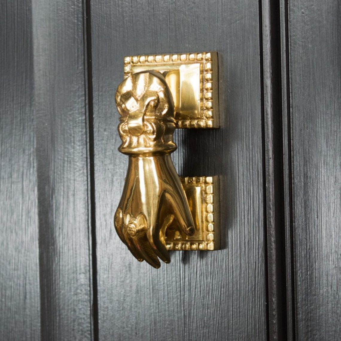 Polished Brass Hand Door Knocker/ Quirky Fun Door Knocker/ Etsy UK