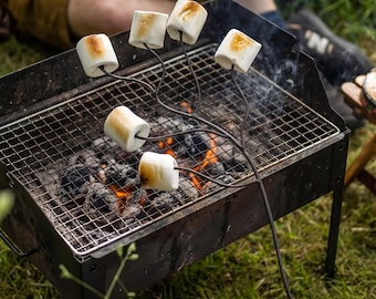 Marshmallow Iron Toasting Fork with Wood Handle