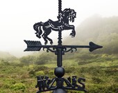 Carousel Horse Weathervane Garden Decoration, Family Holidays, Nostalgia, Carnival and Fares, Horses, Painted, Seaside, Rides, Fun Fair