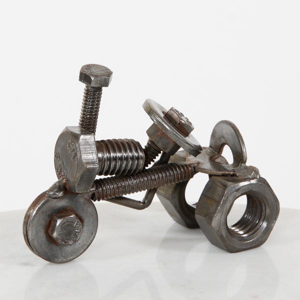 Scrap Metal Parts Vintage Tractor Sculpture