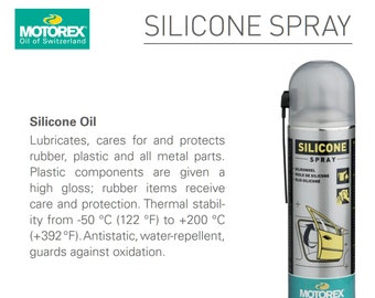 Motorex SILICONE OIL SPRAY 500ml - Made in Switzerland - finest quality product