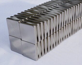 93 50 100 250 pcs sets SQUARE MAGNETS 10mm x 10mm x 1mm STRONG N48 Rare Earth Neodymium