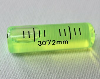 Spirit level SMALL TINY rectangular miniature 40mm bulls eye vial clockmakers