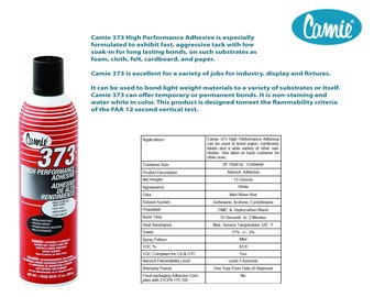 Camie 373 High Performance Adhesive - 13oz - Made in USA