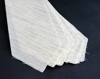 PRE-CUT 3 3/4" wide Wool + Goat Hair necktie interfacing / interlining - AC Ter Kuile, finest available, Made Netherlands