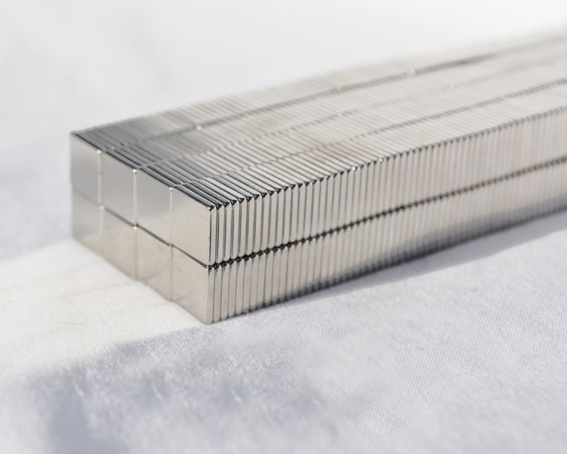 93 50 100 250 pcs sets SQUARE MAGNETS 10mm x 10mm x 1mm STRONG N48 Rare Earth Neodymium