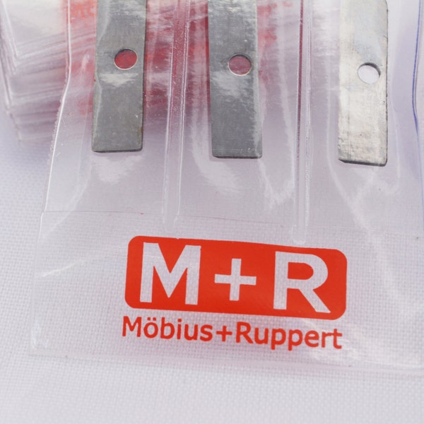 Mobius + Ruppert (M+R) Sharpener Replacement Blades for POLLEX & CASTOR sharpeners - 3 pack - Made in Germany - finest in the world!