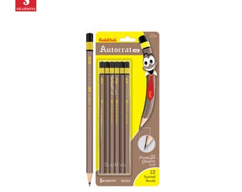 Shahsons Goldfish Autocrat Pencils - 2 1/2 HB - 12 PACK - Quality Writing Pencils - made in Pakistan