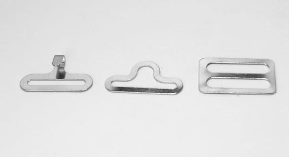 Bow Tie Hardware Clips Black 19mm 3//4 10 Sets