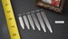 Stainless steel set of 5 COLLAR STAYS / TIPS (10 total) - sizes 1 3/4 