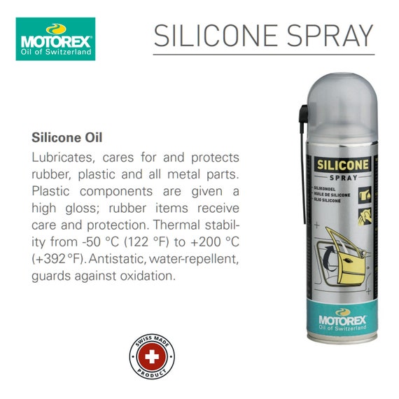 Motorex SILICONE OIL SPRAY 500ml Made in Switzerland Finest Quality Product  