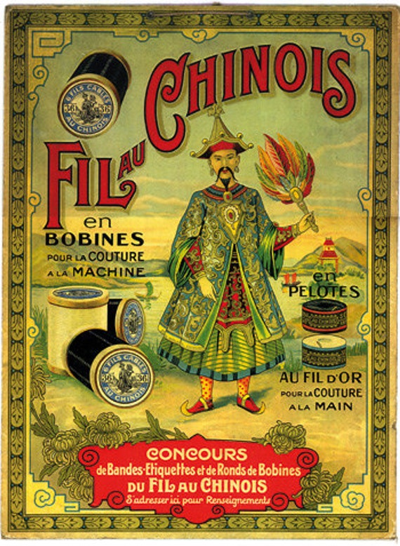 No 363 YELLOW Fil Au Chinois WAXED LINEN Single Ply Sewing Thread 50m Capsule