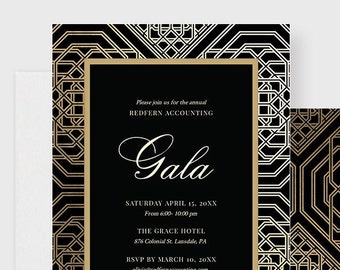 Gala Party Invitation Editable Template, Business Corporate Party Digital Download, Elegant Client Appreciation, Fancy Formal Invitation