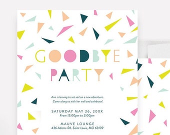 Bon Voyage Party Going Away Party Invitation Moving Farewell Party Invitation Retirement Invitation Moving Announcement 