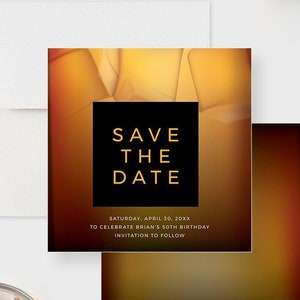Retenez la date cartes imprimées, anniversaire adulte 21-30-40e 50e, faites-parts avec alcool "Retenez cette date", anniversaire boissons whisky bourbon