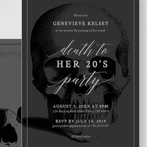 death-to-my-20s-party-invitation-editable-template-rip-20s-etsy