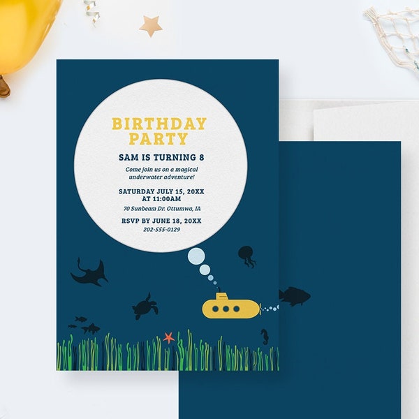 Beatles Birthday Invitation Etsy