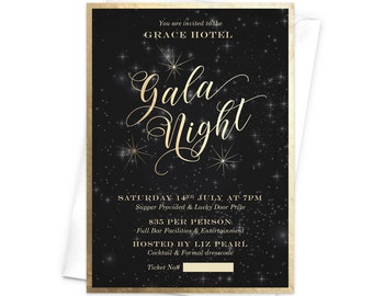 Starry Night Invites Etsy