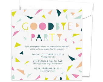 going away party goodbye party invitation leaving party etsy invitation for farewell party