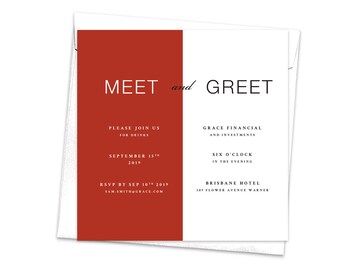 work dinner invite etsy