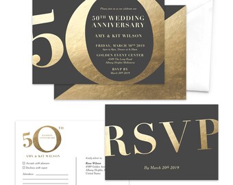 5th year anniversary invitation five years of success fifth etsy
