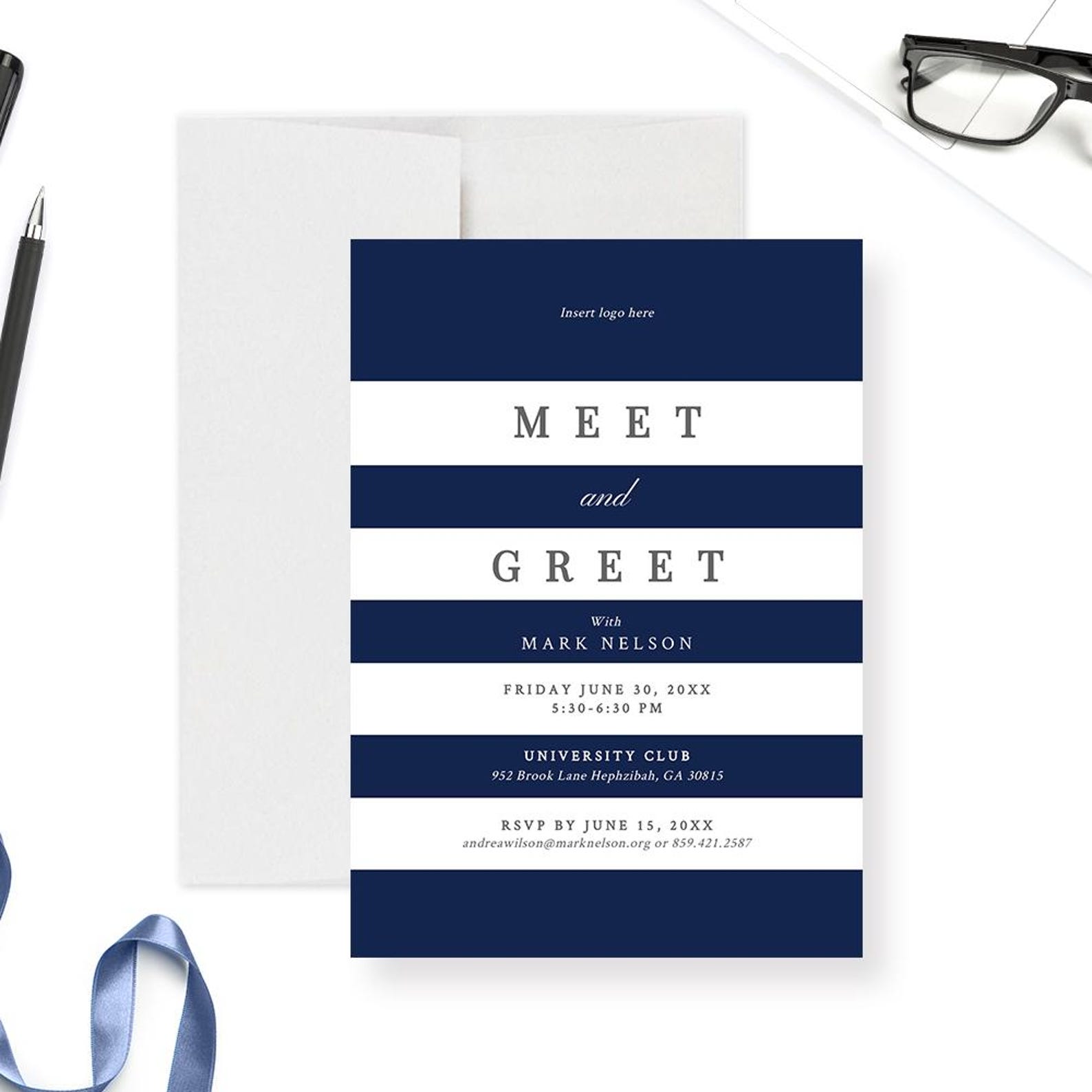 Meet and Greet Invitation Template Business Networking Event Invite ...