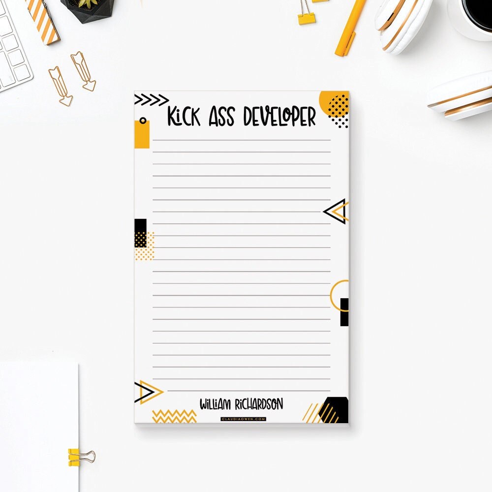 Developer Notepad Personalized Programmer Gift Office Gifts - Etsy