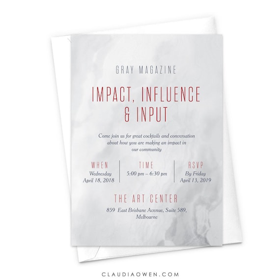 professional event corporate event business invitation work etsy