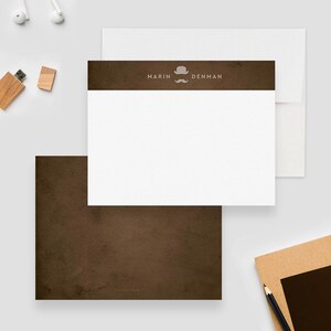 Ensemble de papeterie pour homme, cartes et enveloppes, cartes de remerciement, cadeaux de papeterie pour homme, papeterie personnelle pour homme