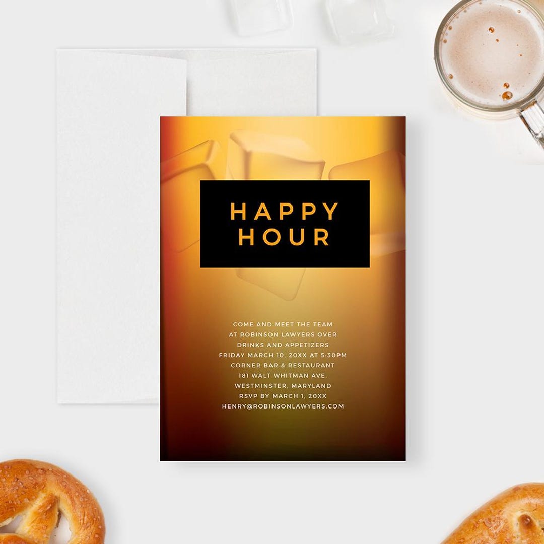 happy birthday happy hour Images High Quality Grahic Happy Hour Flyer Template Mens Birthday Invitation Bachelor Party ...