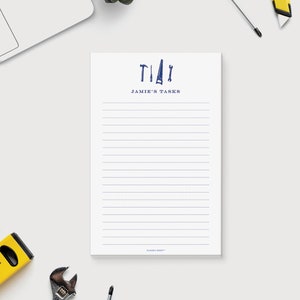 Cadeau de bloc-notes personnalisé pour papa, papeterie bricoleur avec outils, cadeaux de menuiserie, papeterie pour hommes, bloc-notes pour petit ami