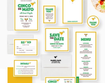 Tacos and Tequila Birthday Party Invitation Card, Cinco De Mayo Invites, Mexican Themed Drinks Invitation, Margarita Fiesta Invitation