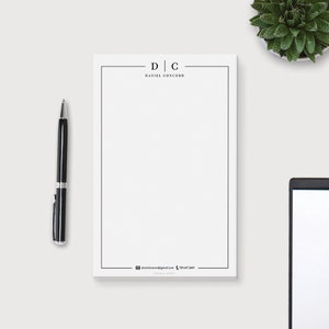 Personalized Business Notepad, To Do List Office Notepad Desk Stationery, Simple Mens Writing Notepad Office Stationary