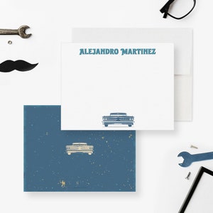 Carte de correspondance de voiture vintage pour homme, voiture classique pour hommes, cadeau fête des pères et retraite, cartes de remerciement voiture classique, cadeau papa