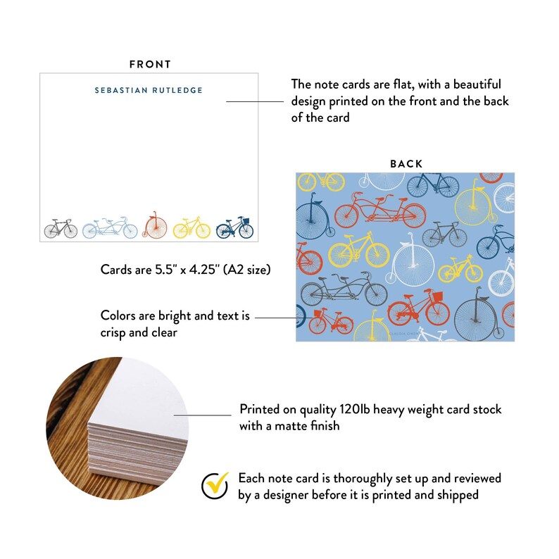 Artículos de papelería para ciclistas: Tarjetas de felicitación vintage con temática ciclista, tarjetas para amantes de las bicicletas, regalo para ciclistas, papelería para hombre, regalos para ciclistas. imagen 2