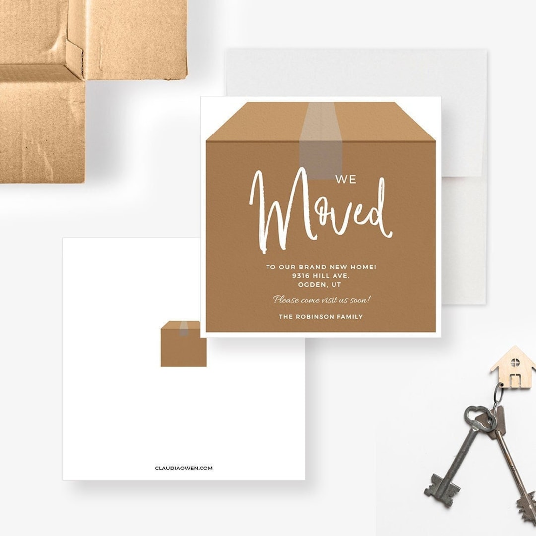 Image 7 for Moving House Cards Template Free