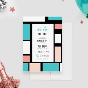 Its the Big One Milestone Birthday Invitation Card, 30th 40th 50th 60th 70th 80th 90th 100th Milestone Birthday Invitations for Adults