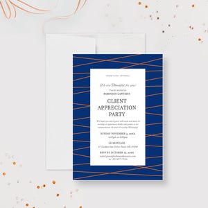 Client Appreciation Party Invitation Template, Corporate Invitation Digital Download, Professional Business Event Work Party