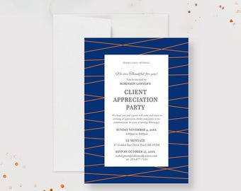 Client Appreciation Party Invitation Template, Corporate Invitation Digital Download, Professional Business Event Work Party