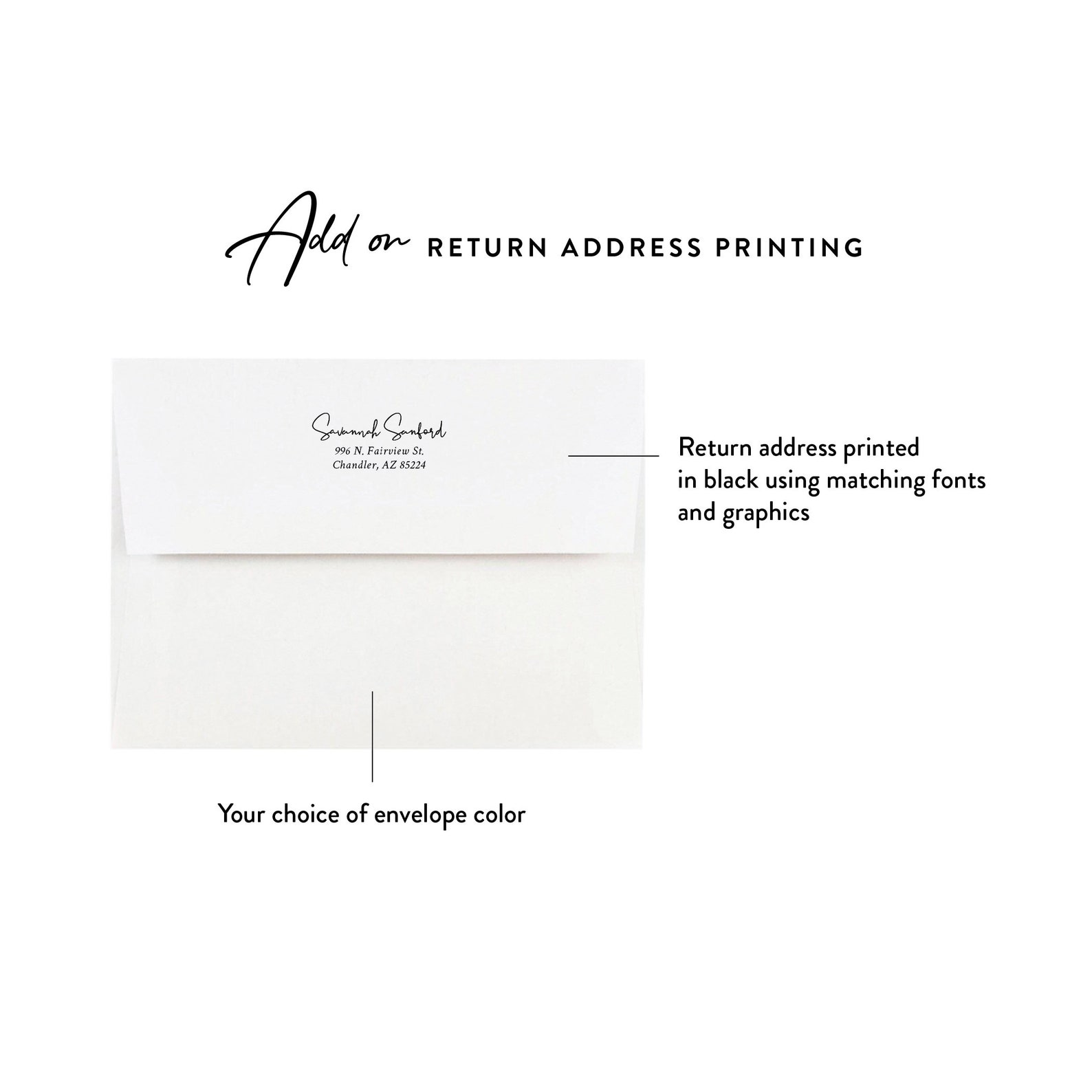Personalized Professional Note Card With Envelopes, Office Stationary ...
