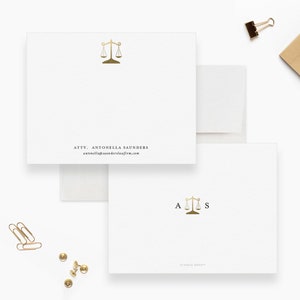 Lawyer Stationery Set, Law School Student Graduation Gift Note Cards, Personalized Attorney Cards, Gift For Law Student, Prosecutor Gift