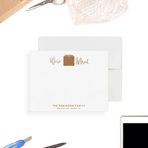 We’ve Moved Thank You Cards Personalized Flat Note Card Set With New Address Custom Moving Announcement Stationery For Housewarming