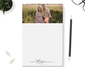 Personalized Family Notepad Gift for Mom Stationery for Mom, Shopping List To Do List Notepad Custom Notepad, Family Stationery