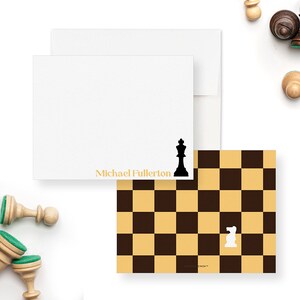 Carte de correspondance personnalisée pour les échecs, cadeau d'échecs pour lui, cadeaux de joueur d'échecs pour homme et papa, mots de remerciement pour les échecs, cadeau pour la fête des pères