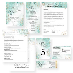 Patenschaft-Vorlagen-Set, bearbeitbares Einladungskarten-Spendenformular Briefkopf und Spendenkarte für Spendensammlungen, Auktionen und Veranstaltungen