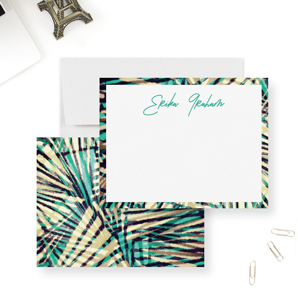 Personalized Stationery Set for Women Custom Note Cards With Name ...